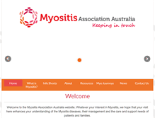Tablet Screenshot of myositis.org.au