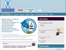 Tablet Screenshot of myositis.org.uk
